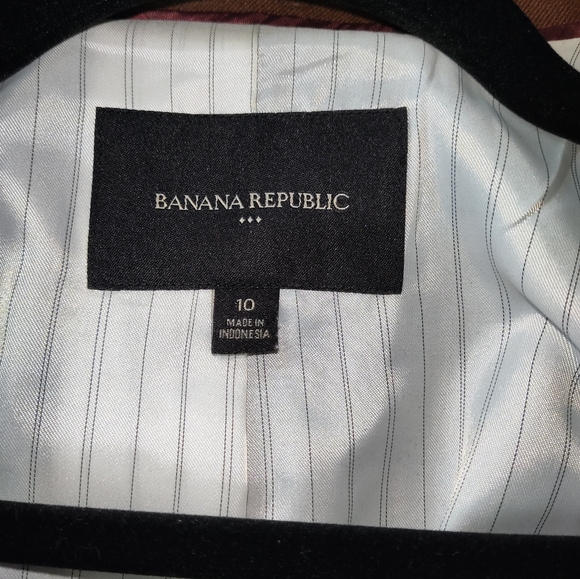 Banana Republic Women’s Sz 10 Brown Tailored Blazer Jacket Career Work Business - Picture 4 of 10